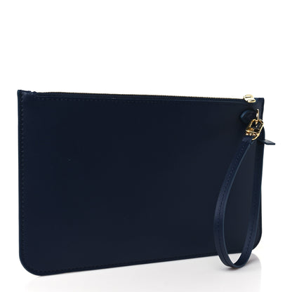 Louis Vuitton Monoglam Neverfull MM Pochette Blue 3 of 8