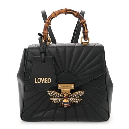 Gucci Calfskin Bamboo Trapuntata Queen Margaret Backpack Black 1 of 13