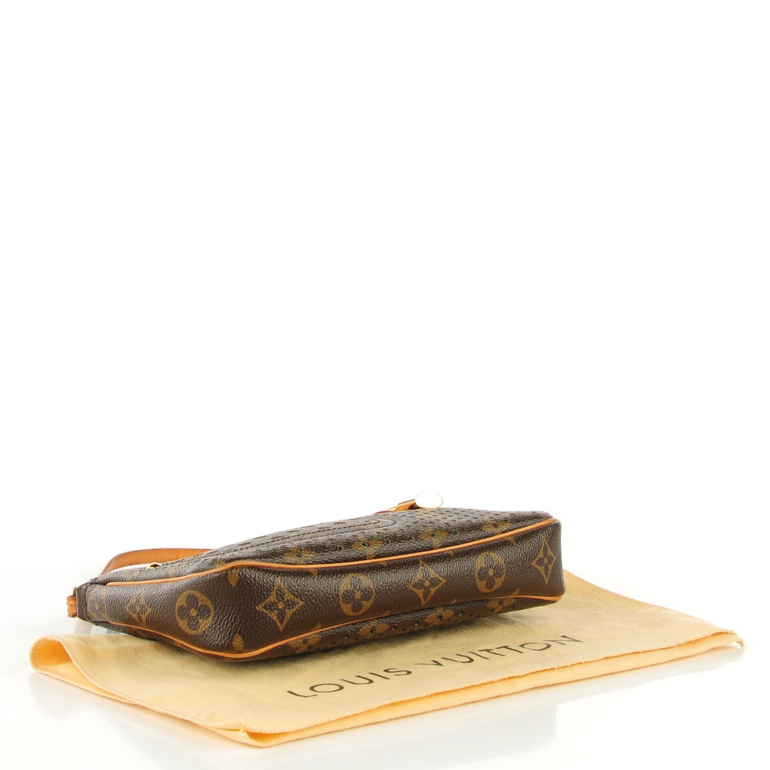 Louis Vuitton Monogram Perforated Pochette Accessories Bag Green 4 of 8