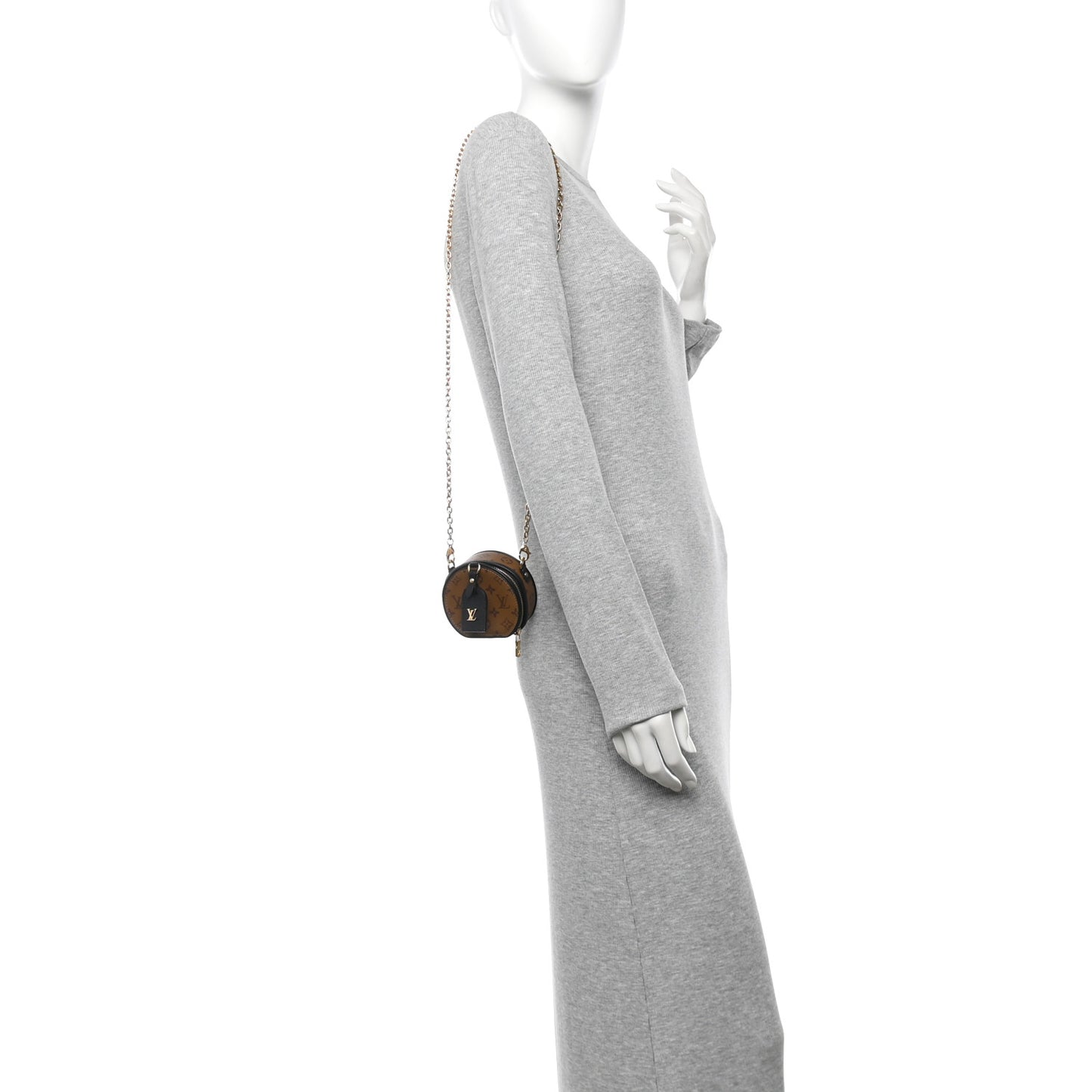 Reverse Monogram Boite Chapeau Necklace