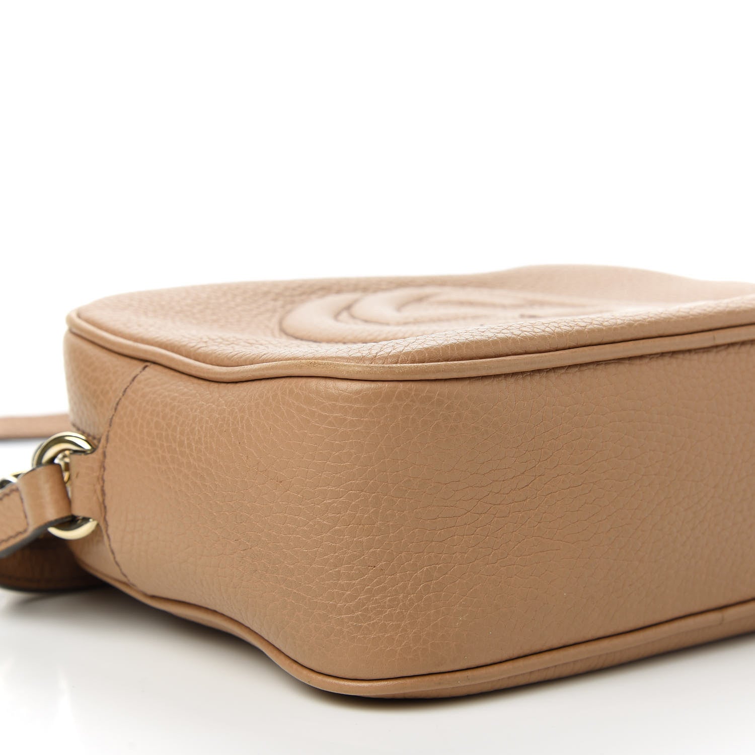 Gucci Pebbled Calfskin Small Soho Disco Bag Camelia 6 of 12