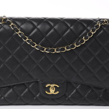 Chanel Caviar Quilted Maxi Single Flap Black 9 of 9
