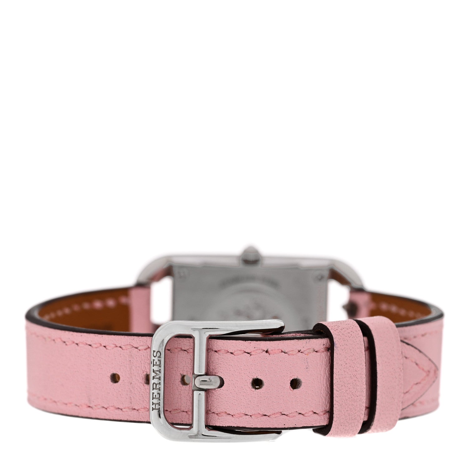 Hermes Stainless Steel Swift Diamond Pink Sapphire Mother of Pearl 23mm Cape Cod Quartz Watch Rose Sakura 3 of 5