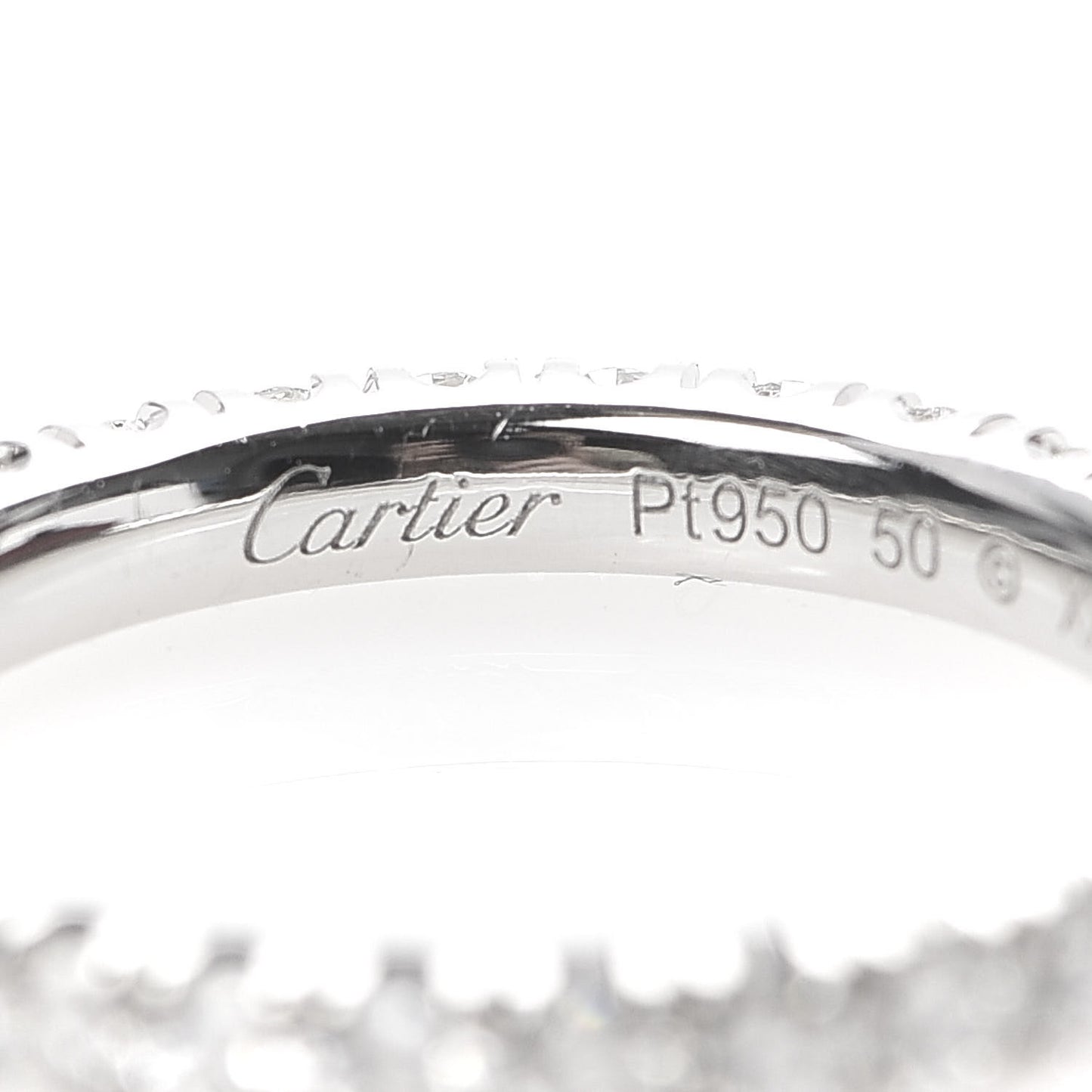 Platinum Diamond 2.6mm Etincelle de Wedding Band Ring 50 5.25