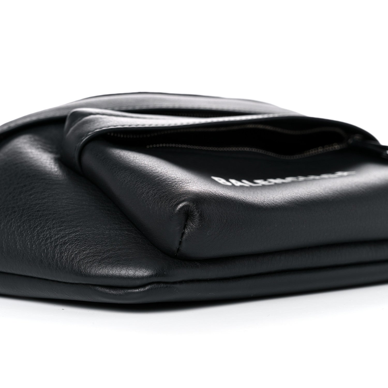 Balenciaga Calfskin Everyday Logo Belt Bag Black 8 of 9