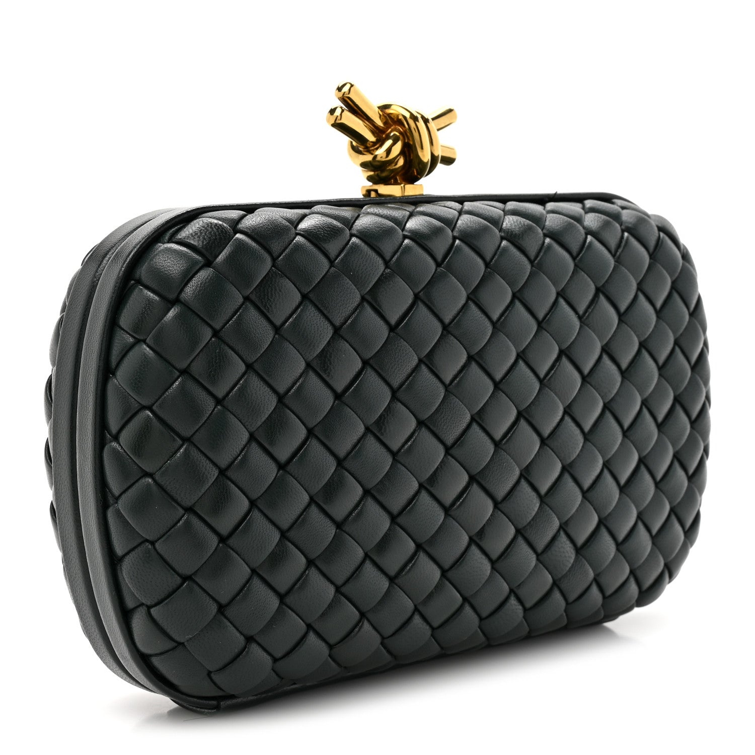 Bottega Veneta Nappa Intrecciato Knot Clutch Inkwell 3 of 10