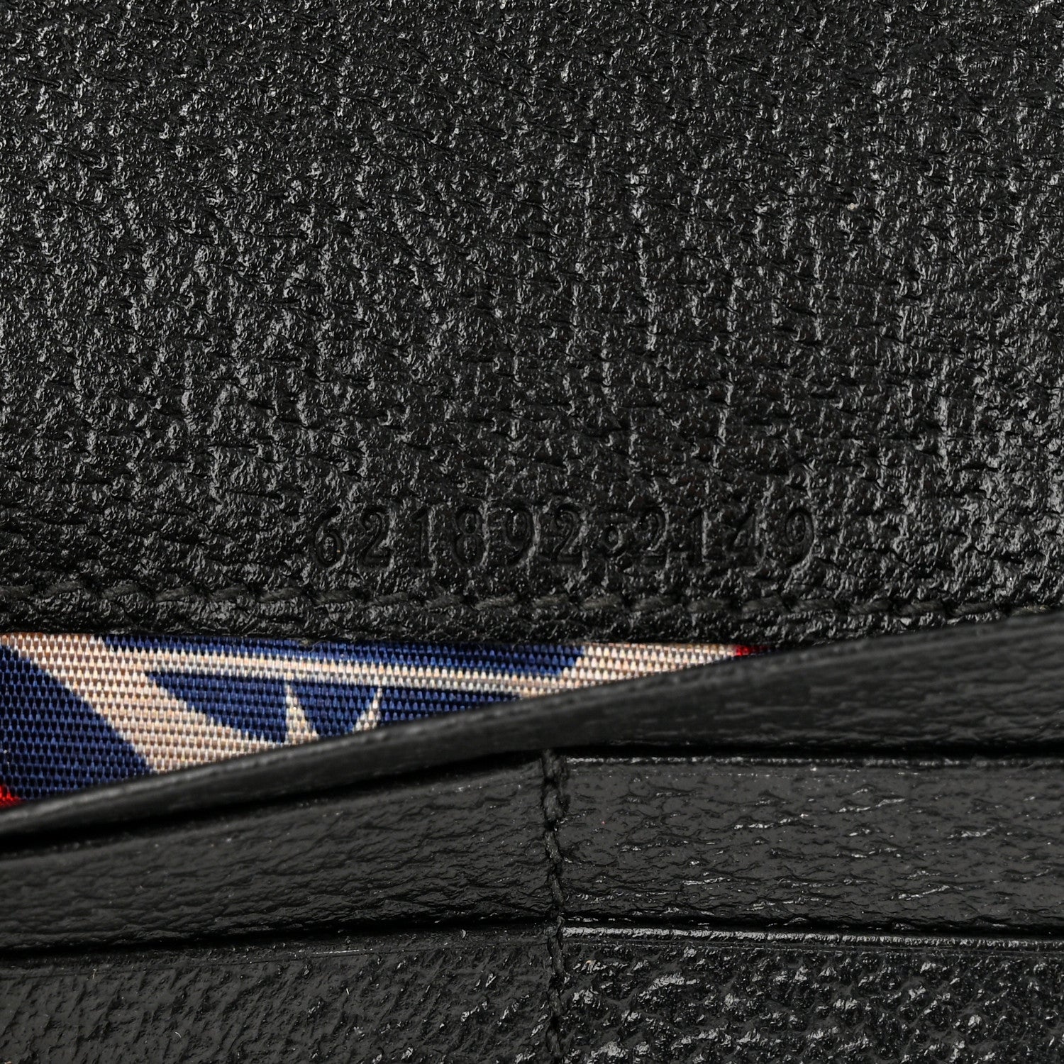 Gucci X ADIDAS Textured Dollar Calfskin Trefoil Embossed Wallet On Chain Off White Black 7 of 17