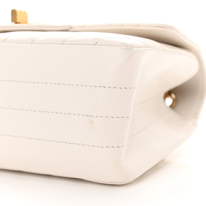 Chanel Aged Calfskin Chevron Quilted 2.55 Reissue Mini Flap White 10 of 13