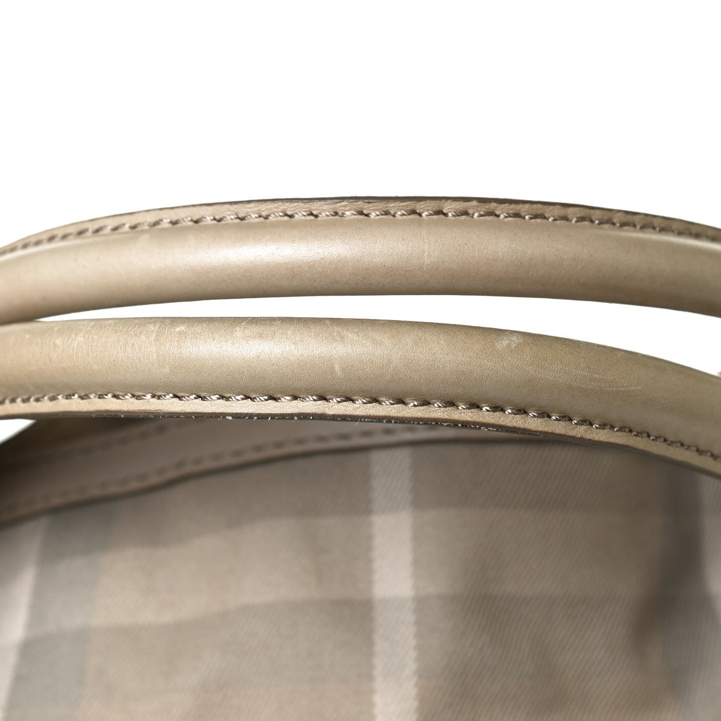 Canvas House Check Parsons Satchel Light Beige
