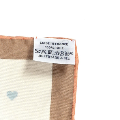 Hermes Silk Hermes Story Scarf 90 White Beige Multicolor 4 of 4