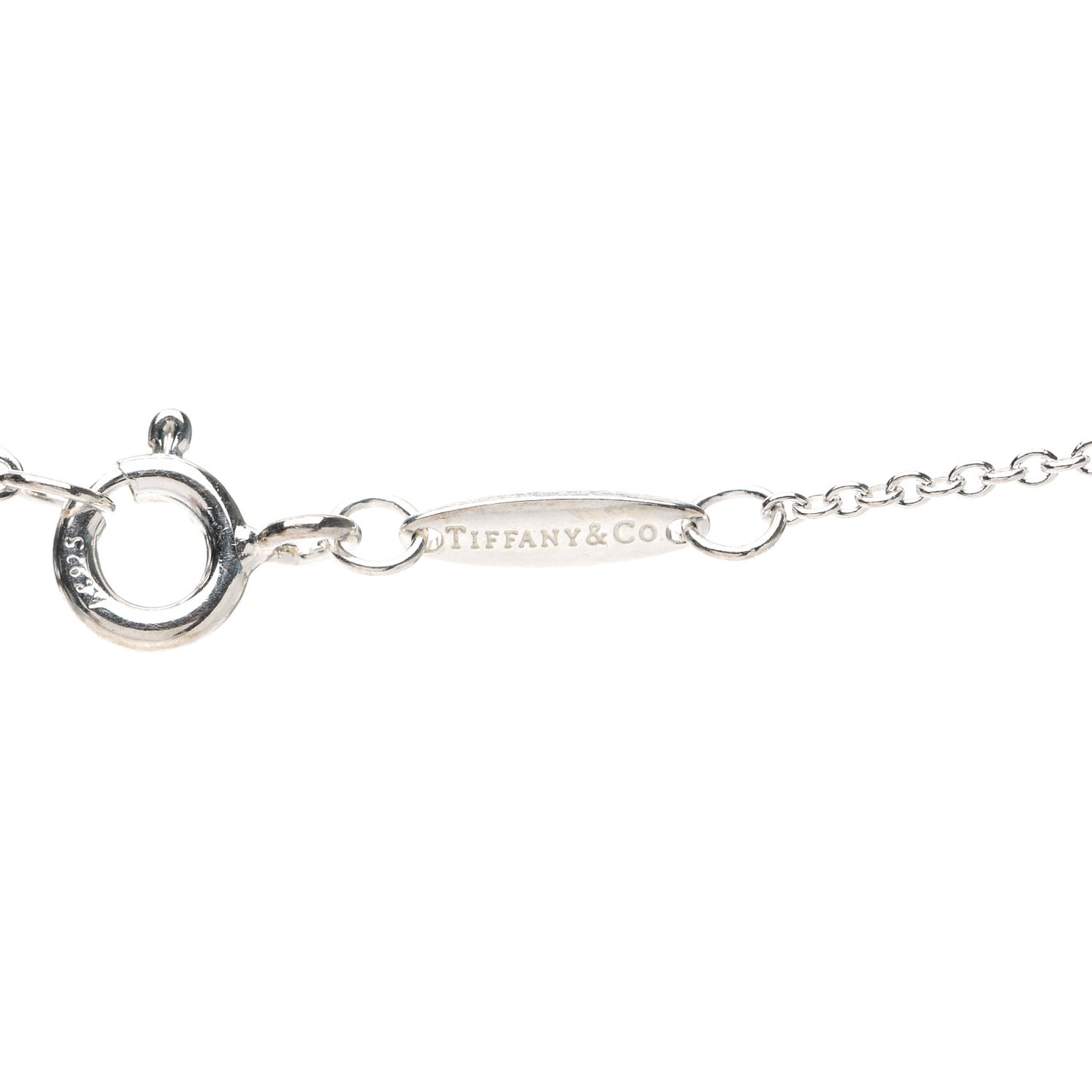 Sterling Silver Elsa Peretti Infinity Cross Pendant Necklace