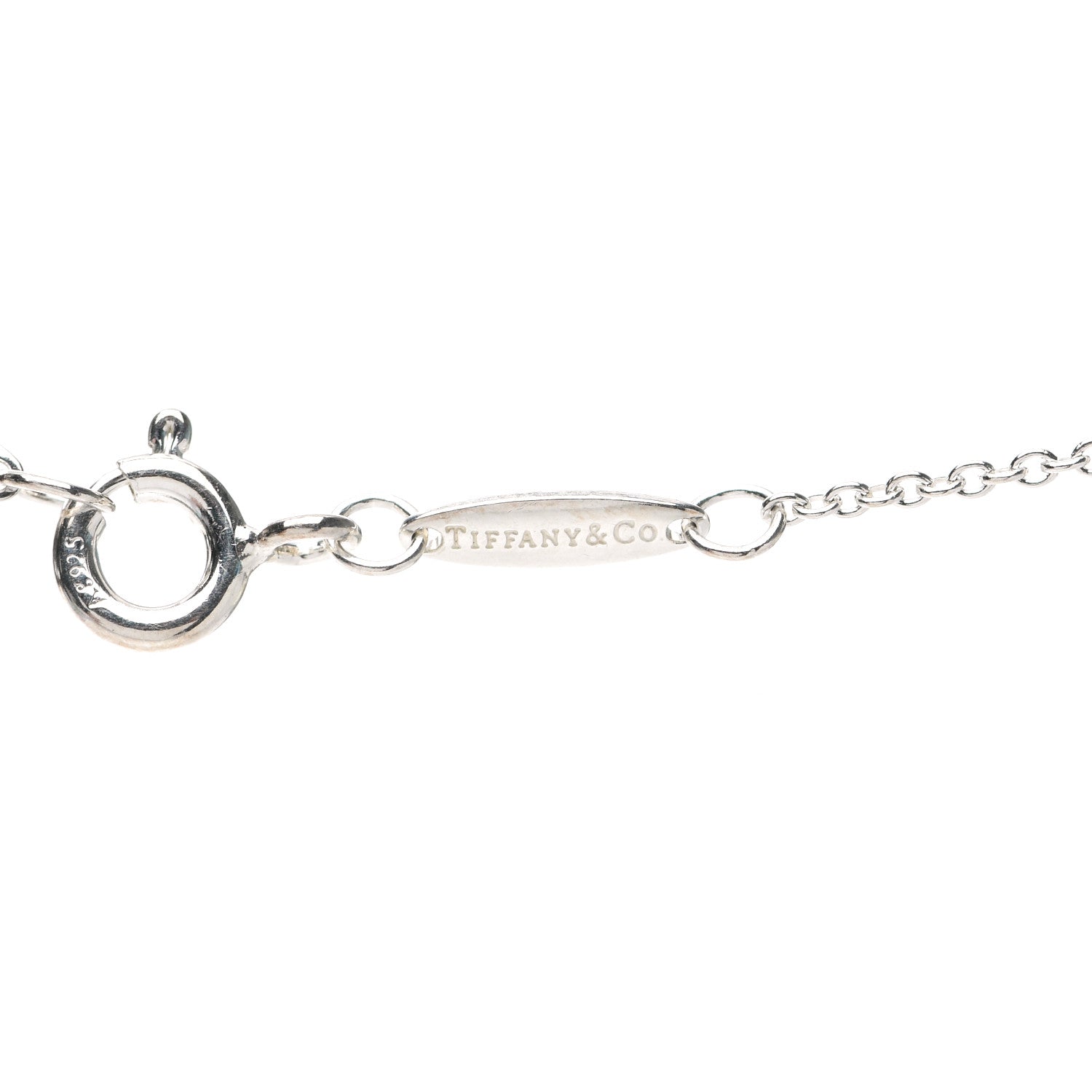 Tiffany Sterling Silver Elsa Peretti Infinity Cross Pendant Necklace 5 of 7