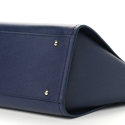 Chanel Caviar Small Studded Deauville Tote Navy 9 of 10