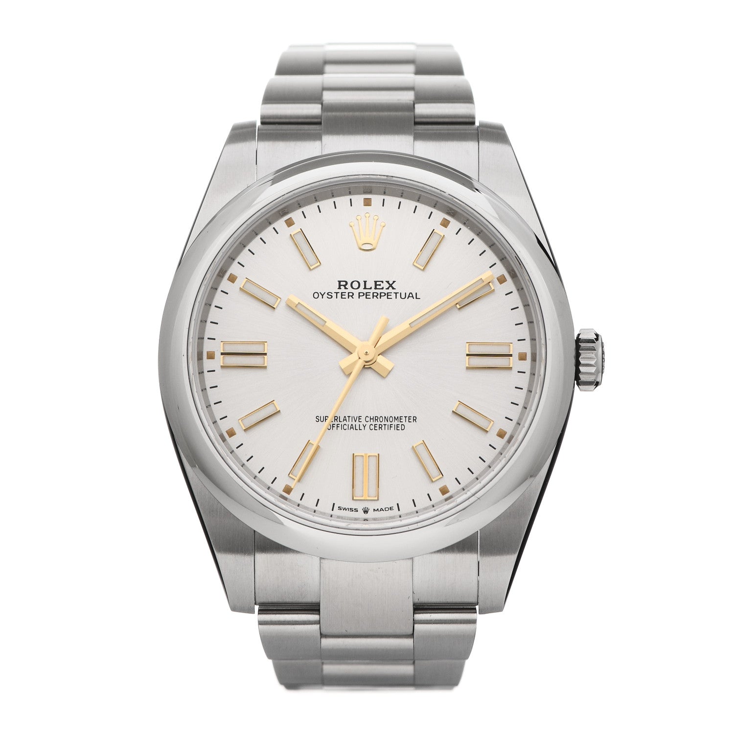 Rolex Stainless Steel 41mm Oyster Perpetual Watch Silver 124300 1 of 5