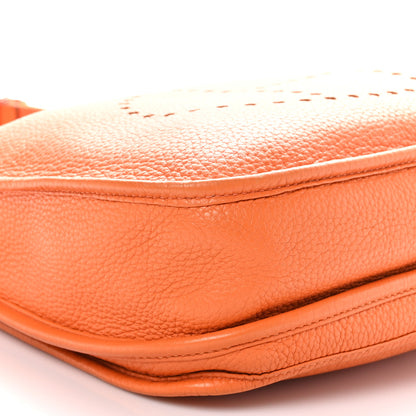 Hermes Taurillon Clemence Evelyne III PM Orange 9 of 10