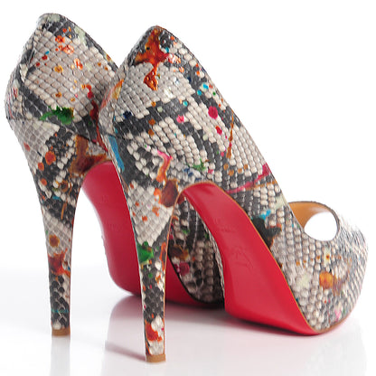 Christian Louboutin Python Carnival Hyper Very Prive 120 Pumps 37 Multicolor 4 of 7