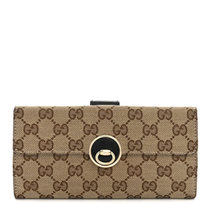 Gucci Monogram Eclipse Continental Wallet Black 1 of 12