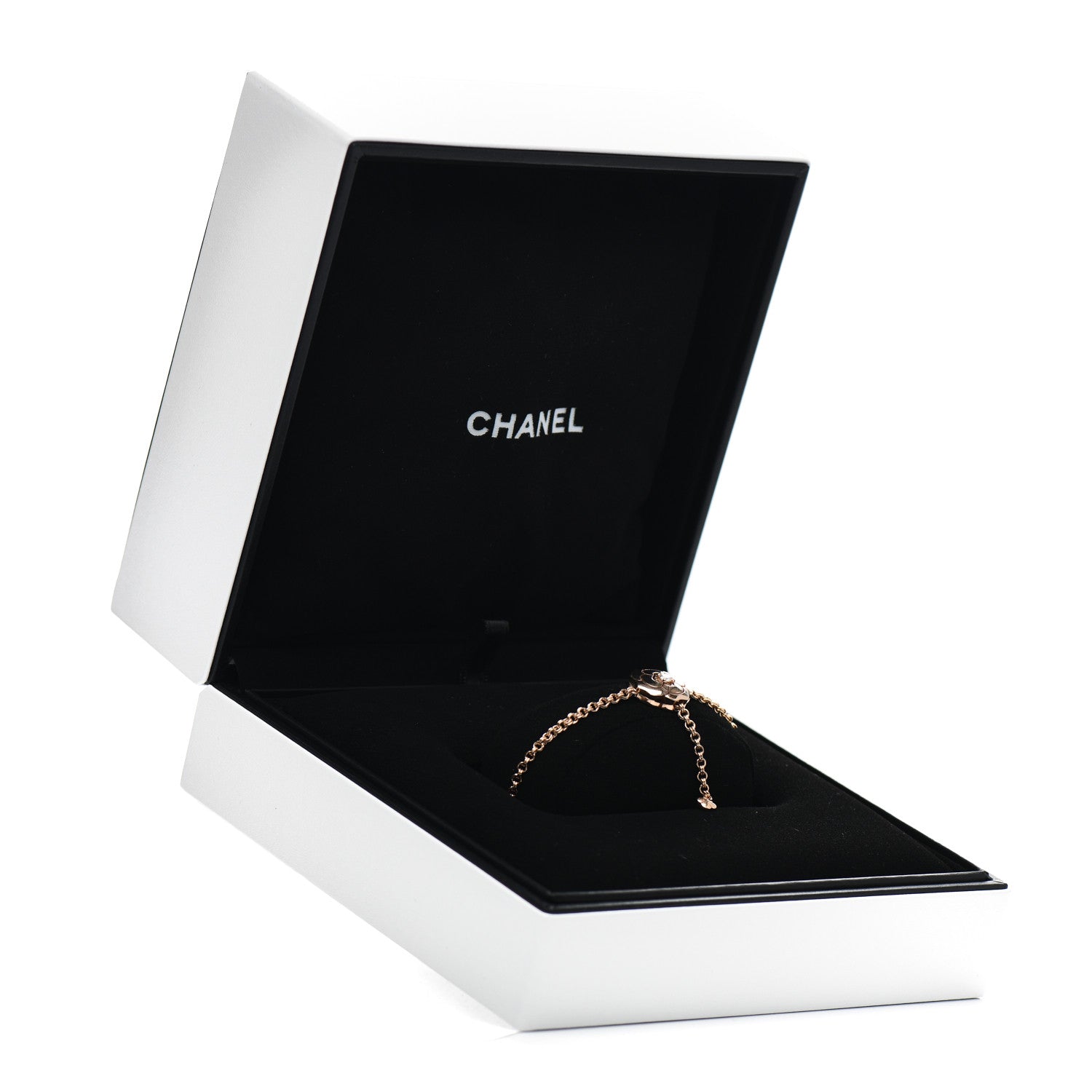 Chanel 18K Rose Gold Diamond Extrait de Camelia Bracelet 4 of 4