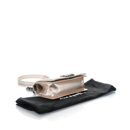 Chanel Metallic Lambskin Strass Small Boy By Night Flap Pink 4 of 7