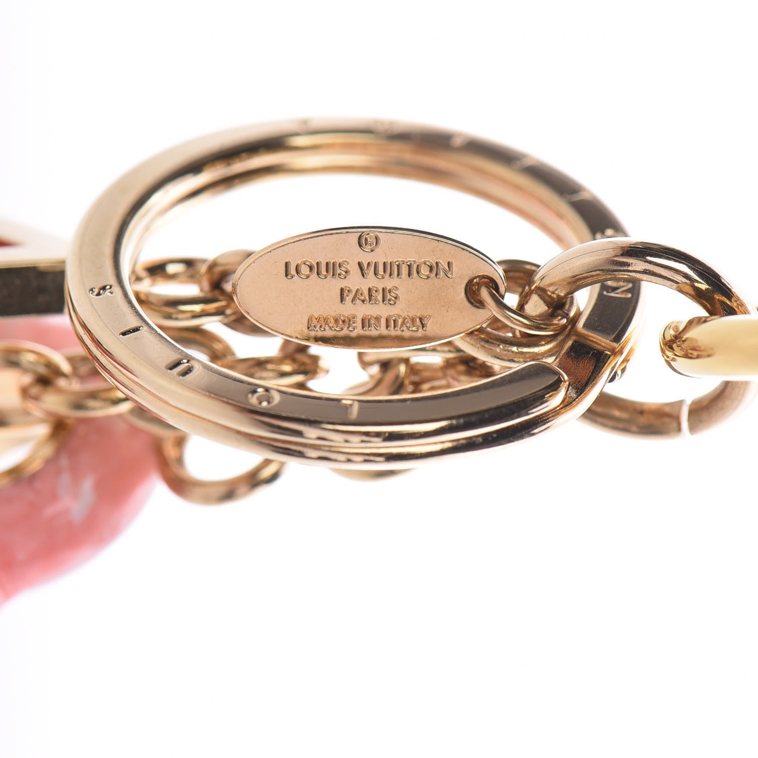 Louis Vuitton Colorline Bag Charm Key Holder Pink Glitter 3 of 4