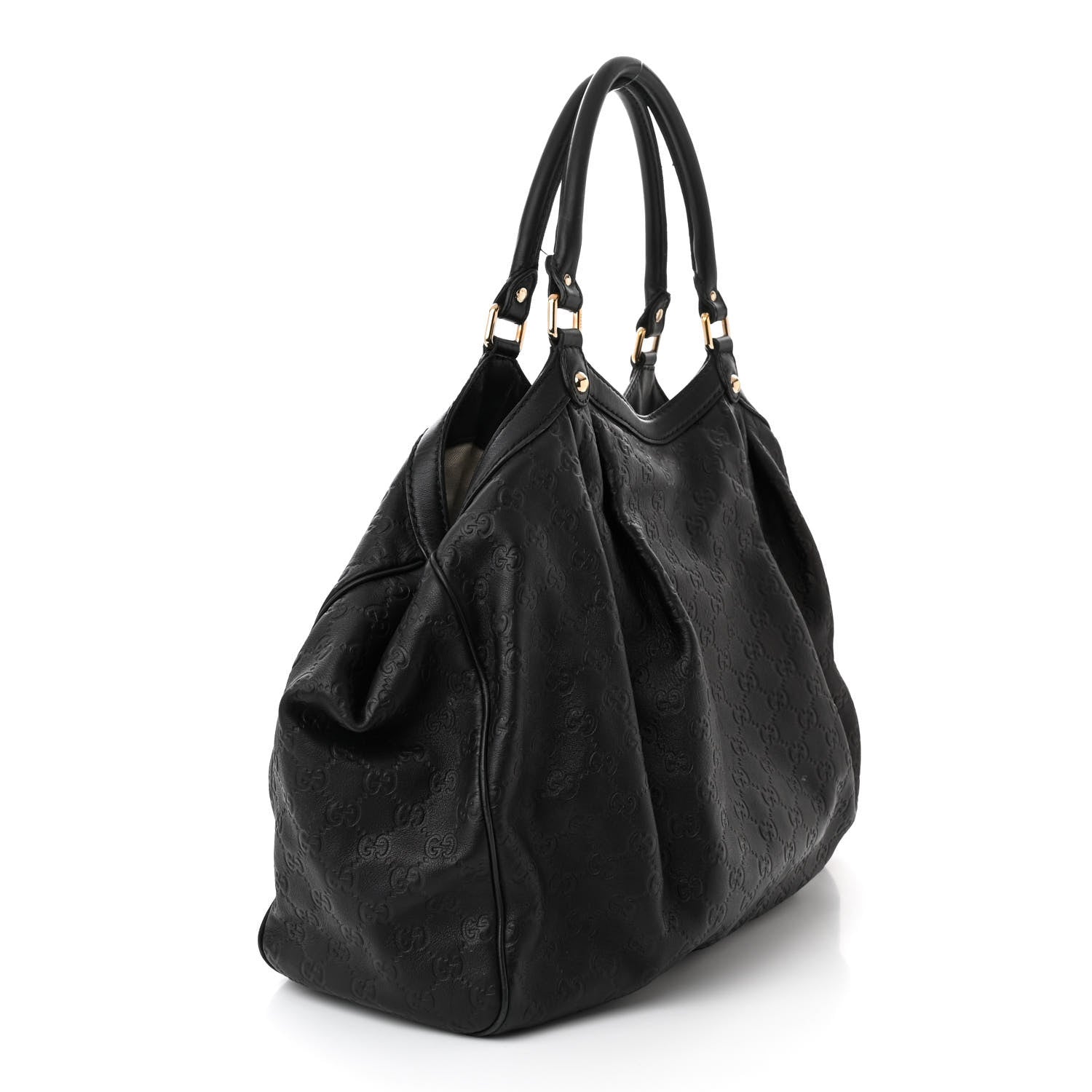 Gucci Guccissima Large Sukey Tote Black 3 of 16
