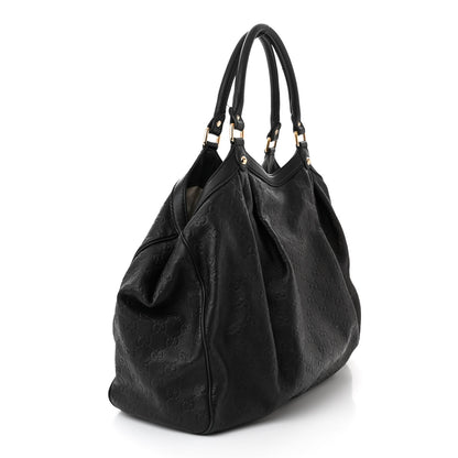 Gucci Guccissima Large Sukey Tote Black 3 of 16