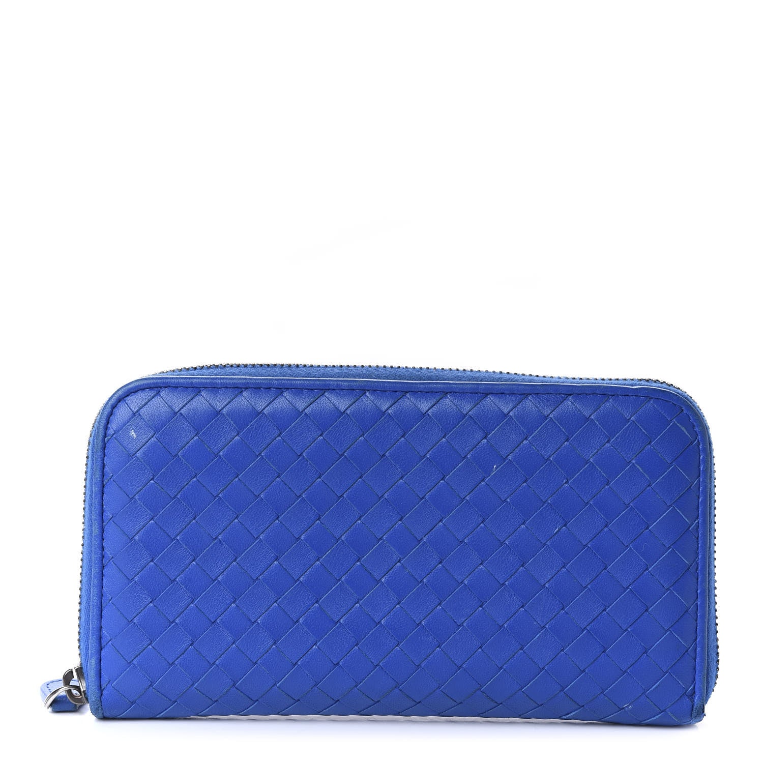 Bottega Veneta Nappa Intrecciato Zip Around Wallet Electrique 1 of 10