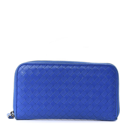 Bottega Veneta Nappa Intrecciato Zip Around Wallet Electrique 1 of 10