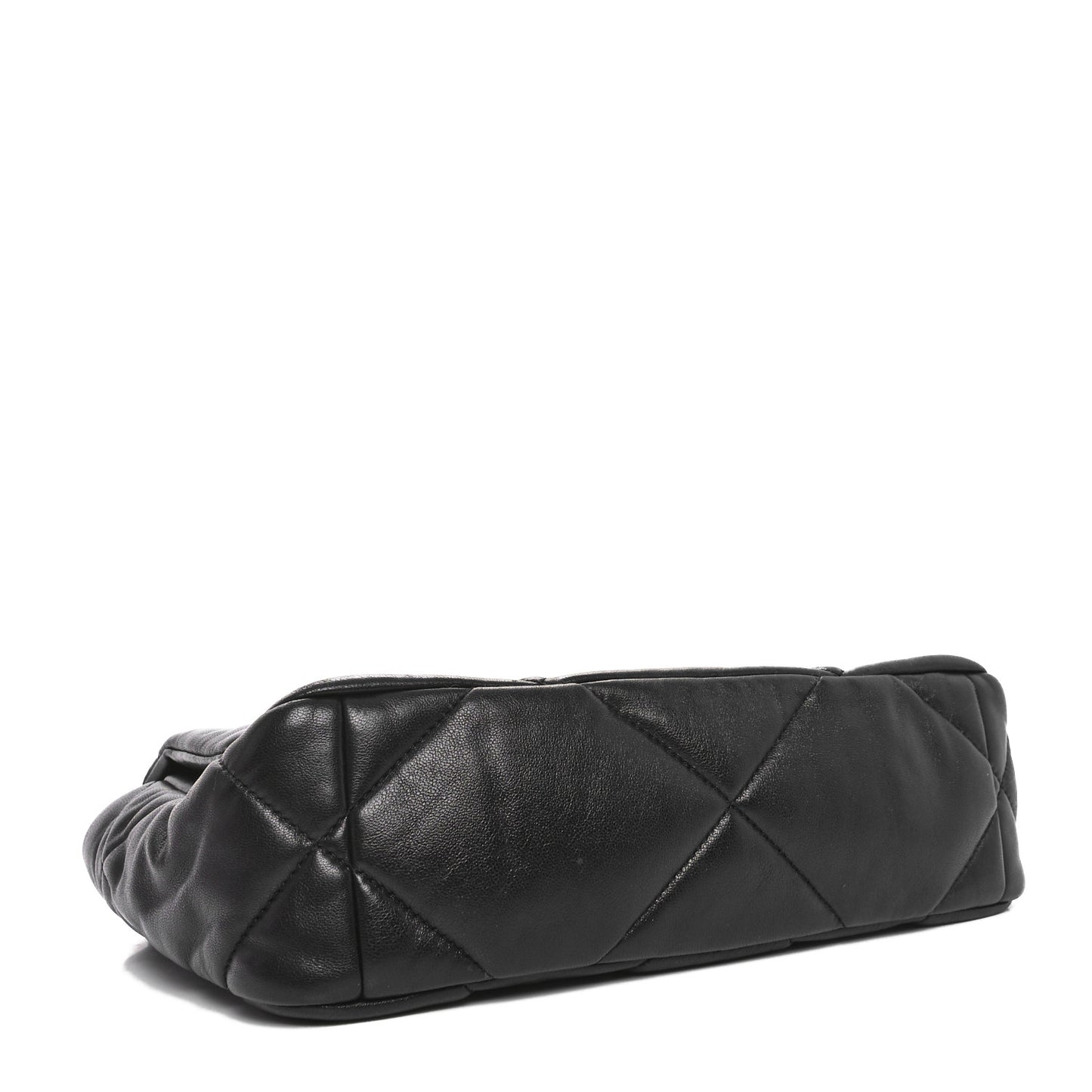 Lambskin Quilted Medium Chanel 19 Flap Black
