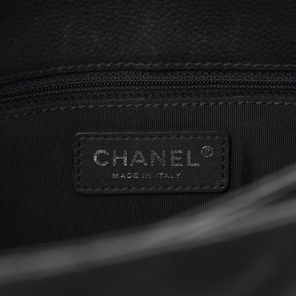 Chanel Caviar Quilted Medium Rock In Rome Single Flap Black 9 of 12
