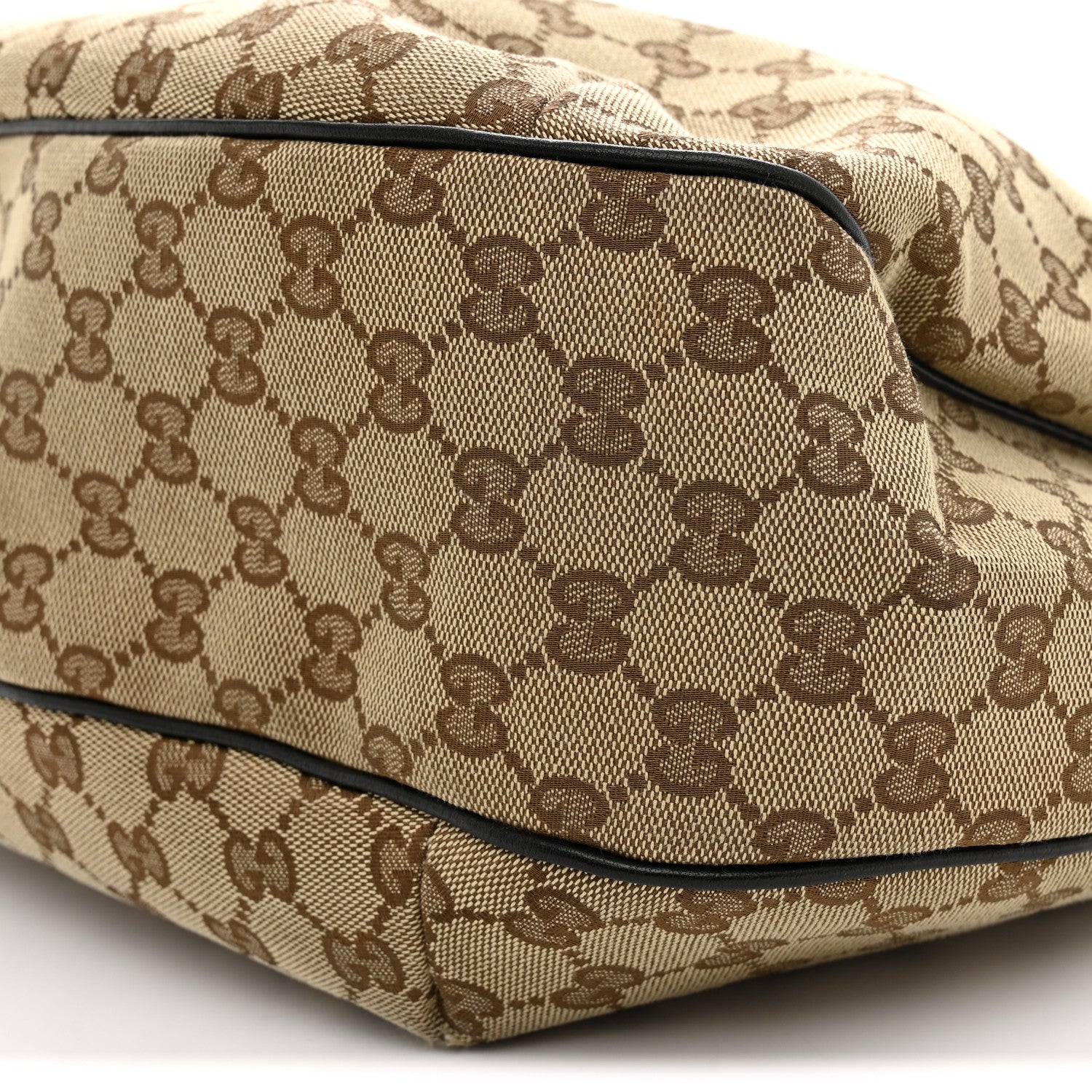 Gucci Monogram Large New Ladies Web Hobo Dark Brown 10 of 12