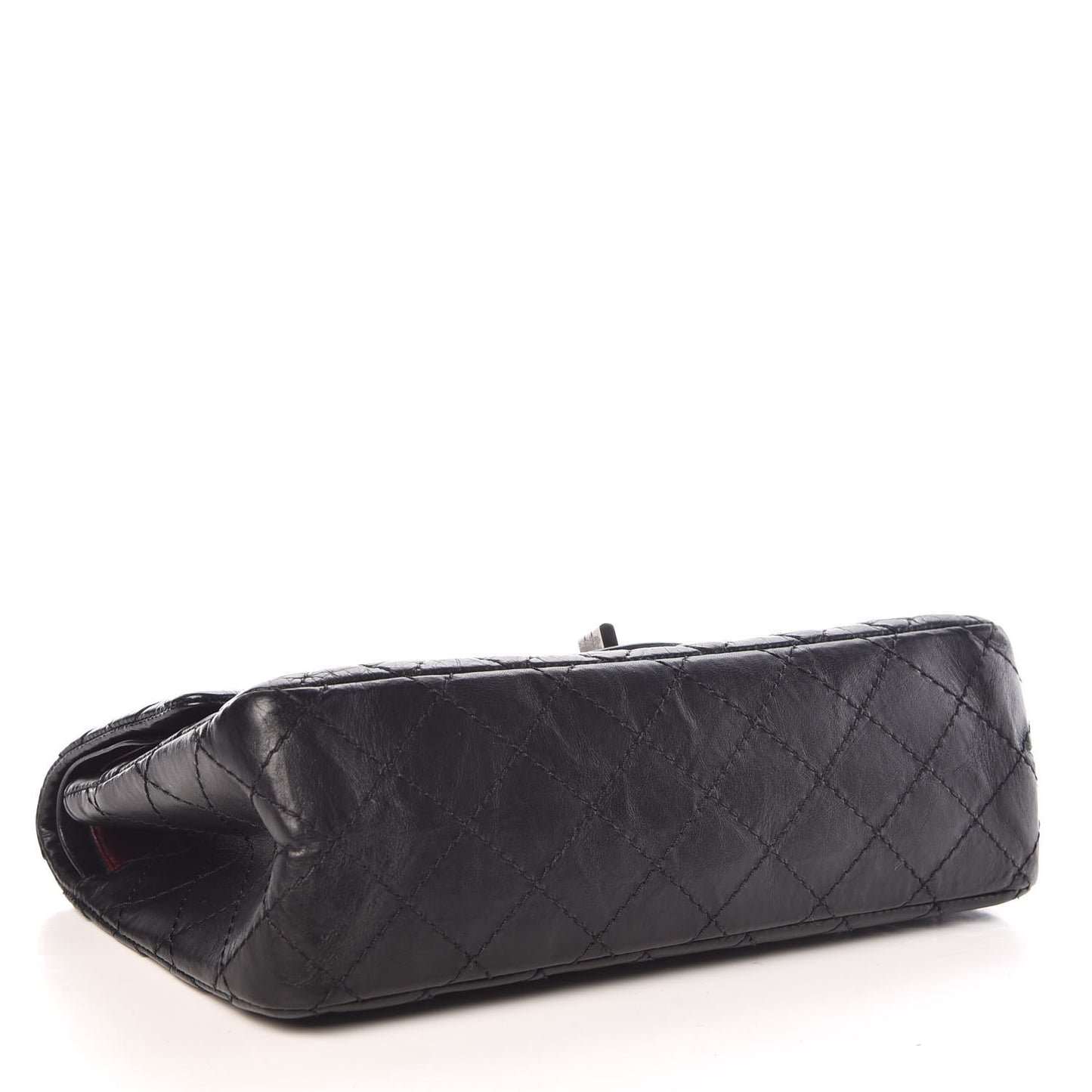 Aged Calfskin Quilted 2.55 Reissue 225 Flap Black