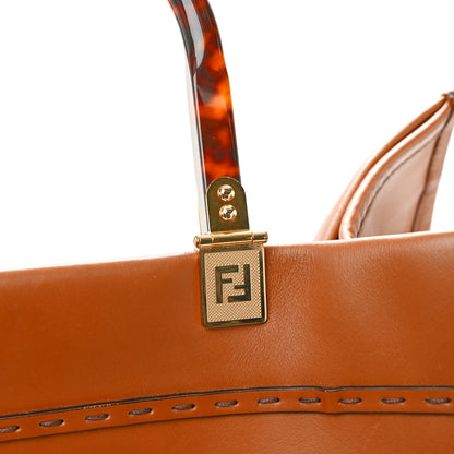 Fendi Vitello King Plexiglass Large Fendi Sunshine Shopper Tote Cuoio 12 of 13