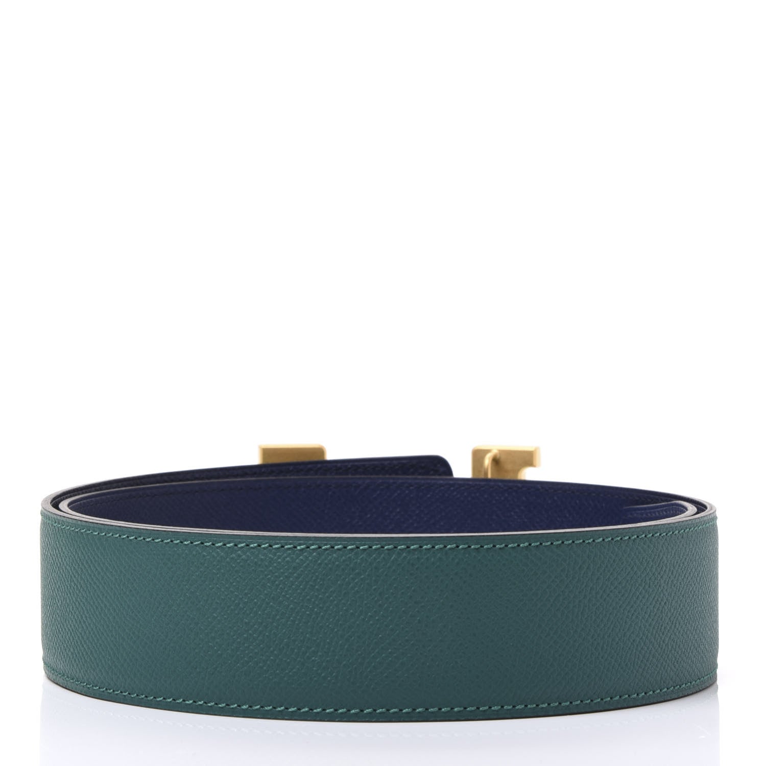 Hermes Epsom 42mm Constance H Belt 80 Malachite Bleu Saphir 2 of 7