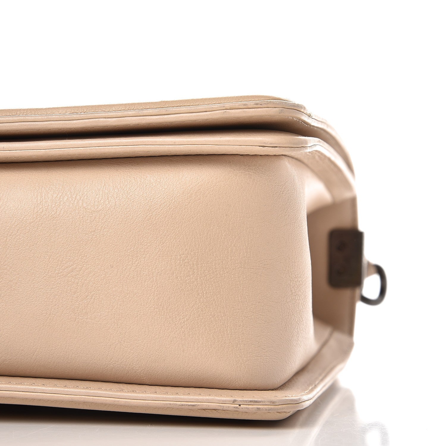 Chanel Calfskin Double Stitch New Medium Boy Flap Beige 8 of 9