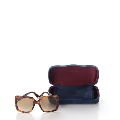 Gucci Square Frame Crystal Sunglasses GG 0418S Tortoiseshell 10 of 10