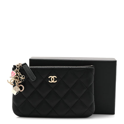 Chanel Lambskin Quilted Casino Coin Purse Black 8 of 8