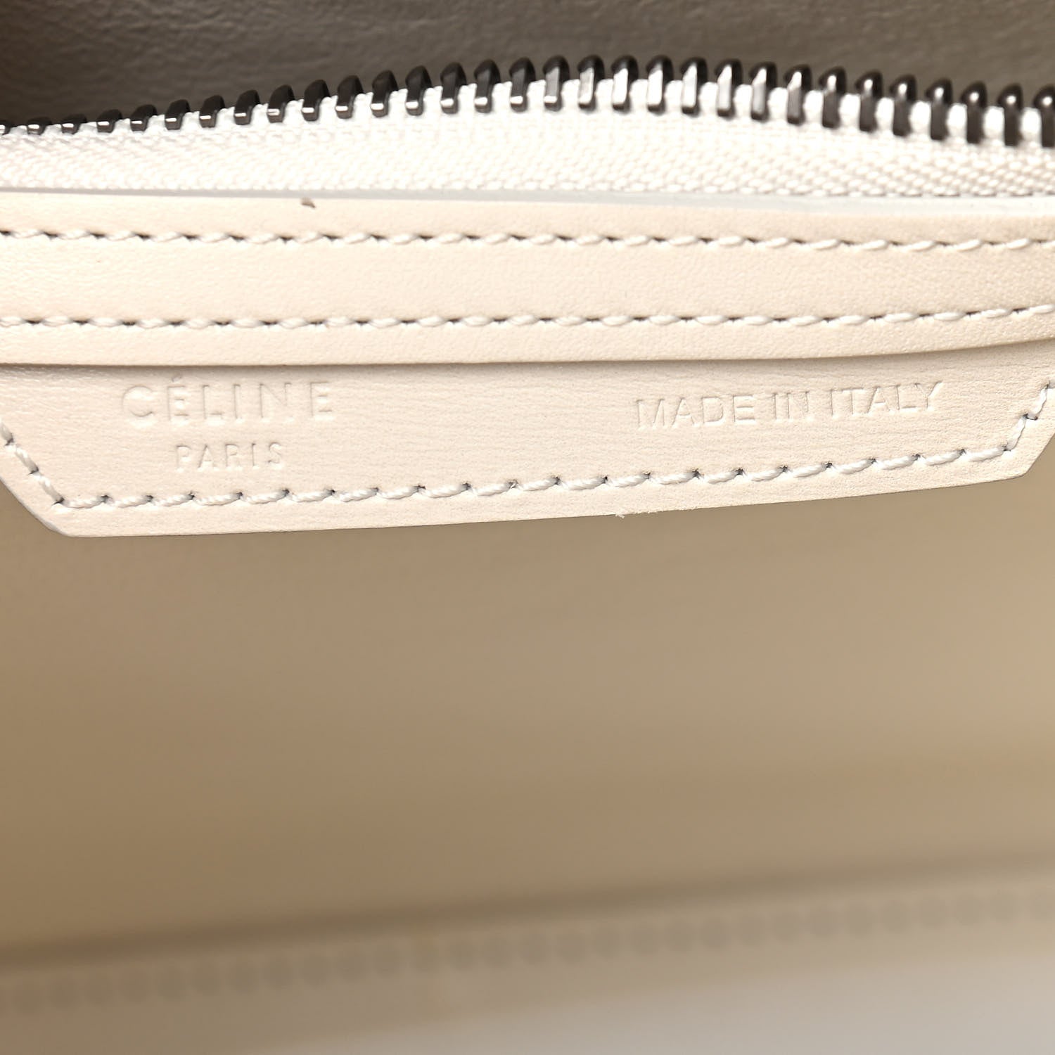Celine Smooth Calfskin Multicolor Double Stitching Micro Luggage White 5 of 7