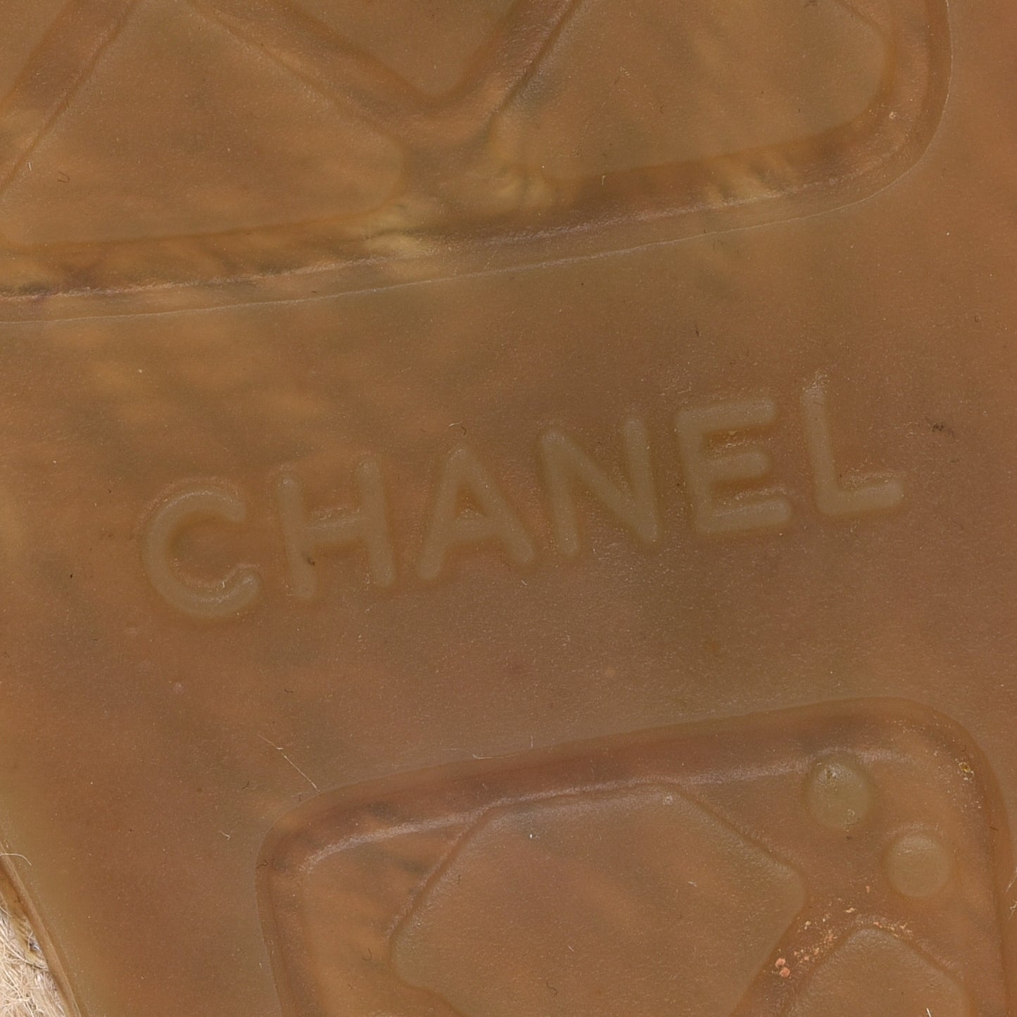 Lambskin CC Espadrilles 39 Beige Black