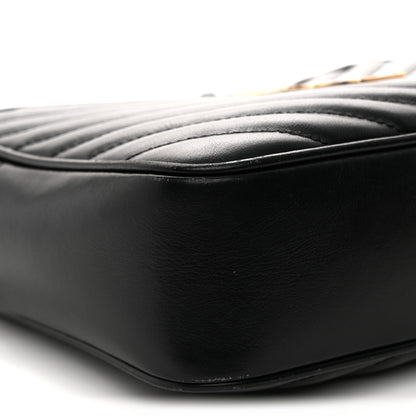 Saint Laurent Calfskin Matelasse Monogram Lou Camera Bag Black 9 of 13