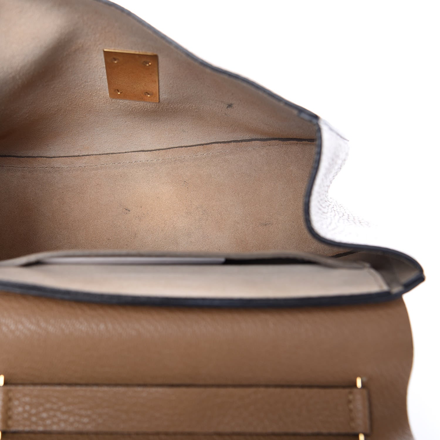 Chloe Grained Lambskin Drew Shoulder Bag Chestnut Cream 5 of 12