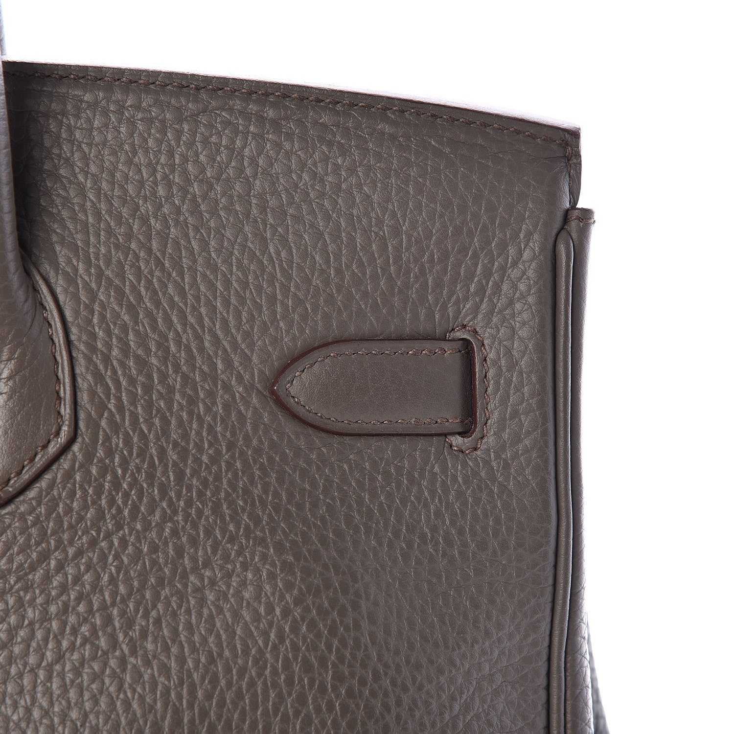 Hermes Taurillon Clemence Birkin 35 Taupe 32 of 33