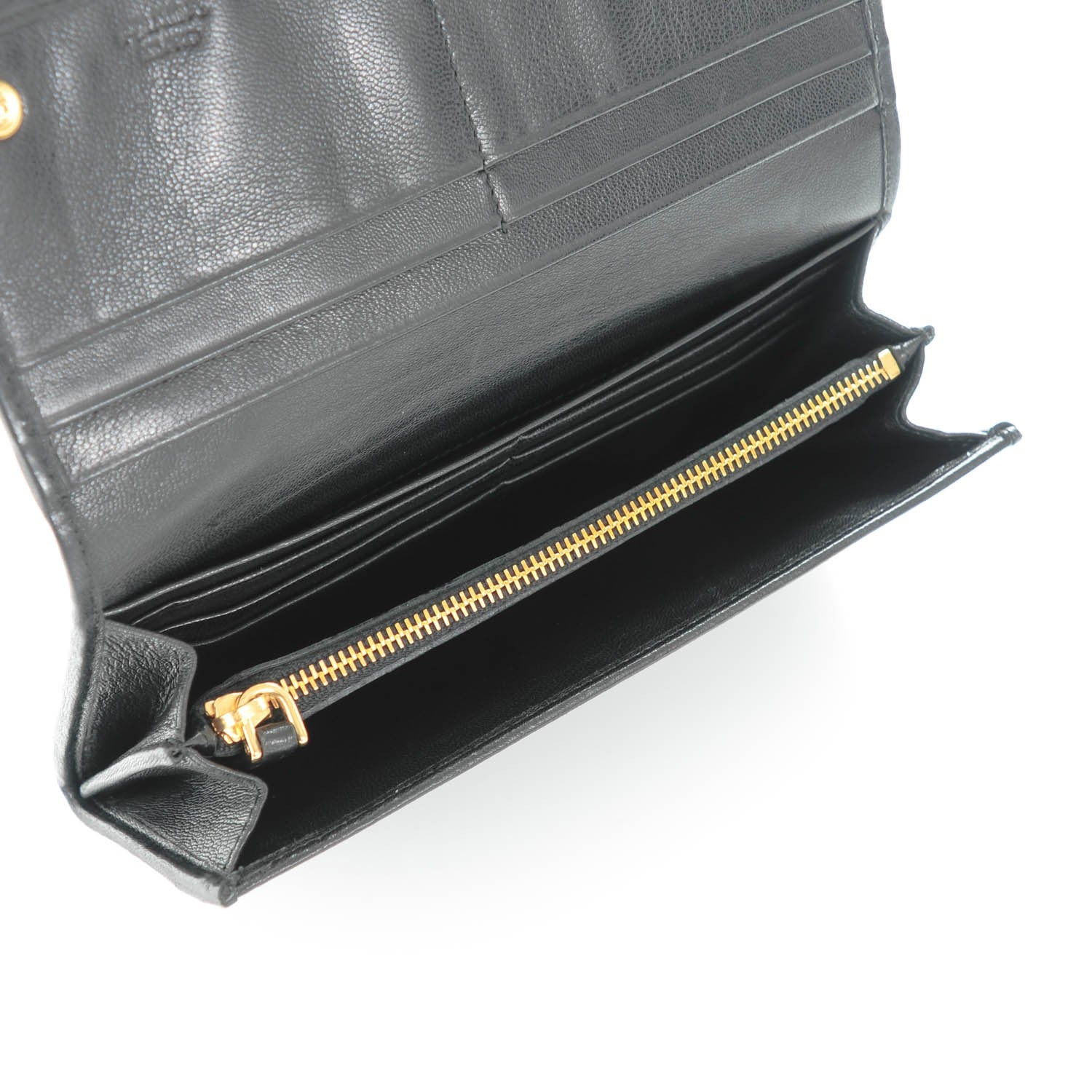 Prada Nappa Gaufre Continental Wallet Nero Black 6 of 8