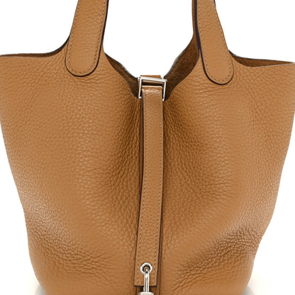 Hermes Taurillon Clemence Picotin Lock 18 PM Biscuit 8 of 11
