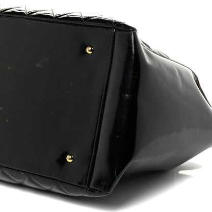 Chanel Patent Quilted Timeless CC Tote Black 9 of 27