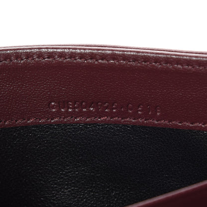 Saint Laurent Lambskin Y Quilted Monogram Large Loulou Flap Wallet Legion Red 10 of 12