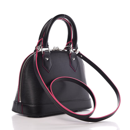 Louis Vuitton Epi Alma BB Black Hot Pink 3 of 7