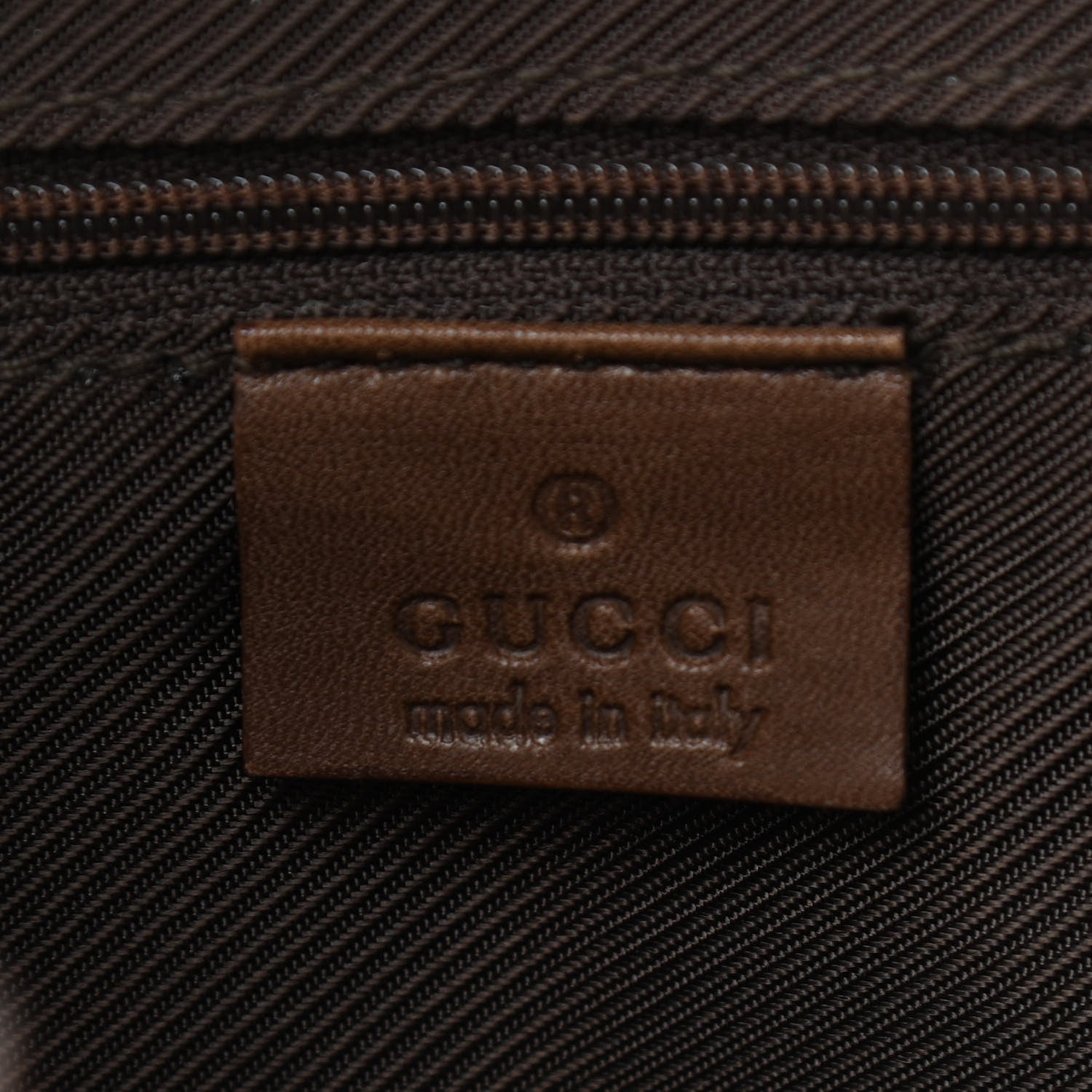 Gucci Monogram Drawstring Bag Brown 8 of 10