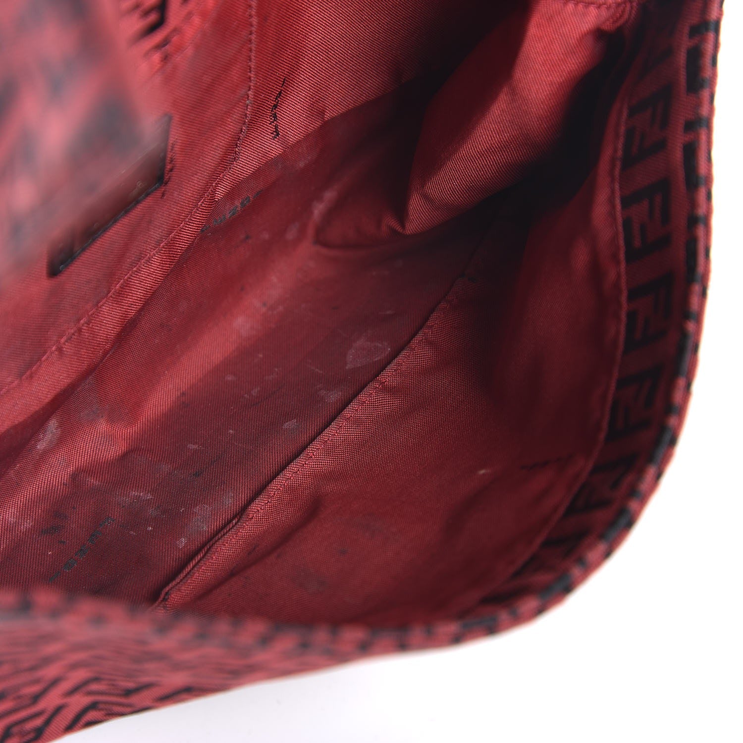 Fendi Zucca Baguette Red 10 of 10