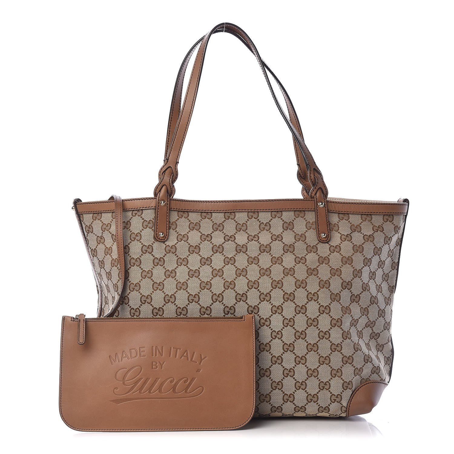 Gucci Monogram Medium Craft Tote Brown 1 of 15